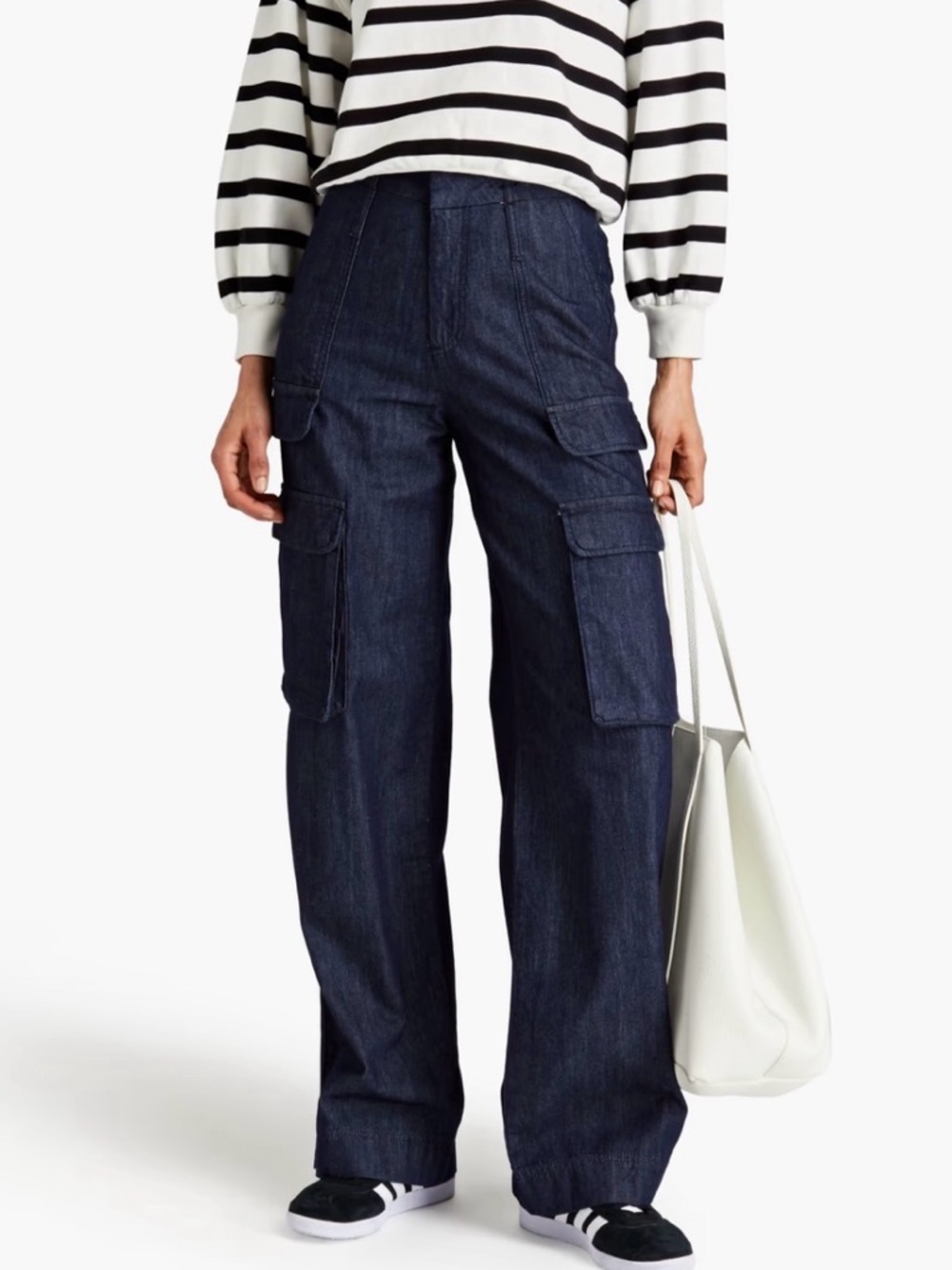 Frame High Rise Cargo Jeans